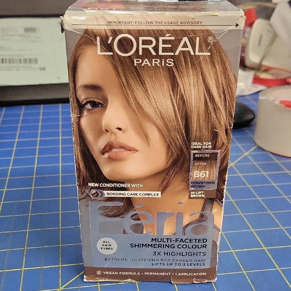 L'Oreal Feria Multi-Faceted Shimmering Colour, Light Brown New